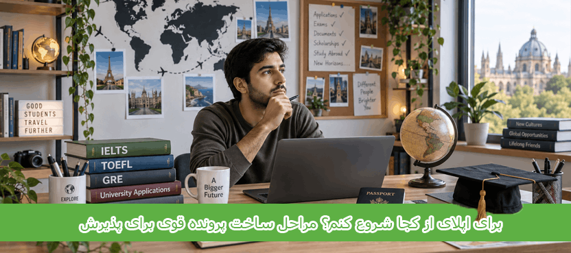 برای اپلای از کجا شروع کنم